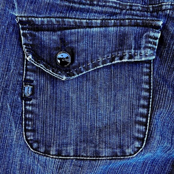 JAG Jeans Womens Size 8 Blue Wide Leg Stretch Denim Trouser Jeans Palazzo - Picture 10 of 10